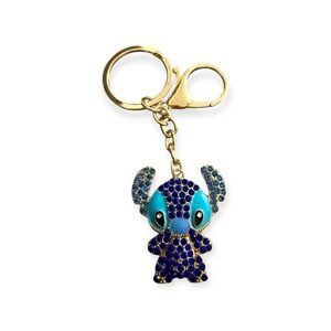 Stitch Crystal Enamel Keychain and Bag Charm